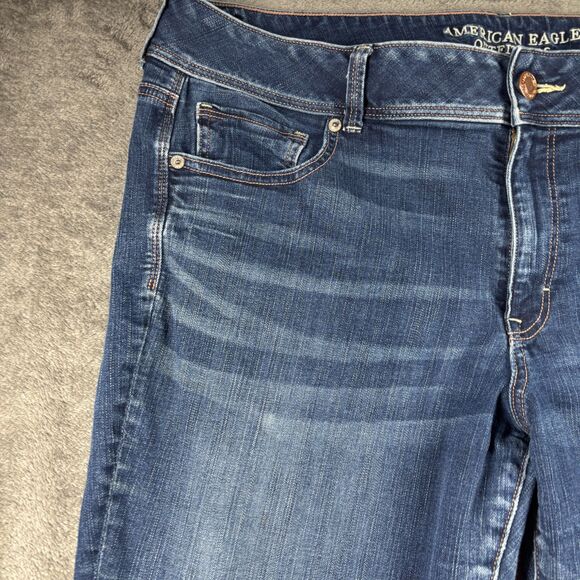American Eagle Women Jeans Kick Boot Bootcut Non-Distressed 20 Long Tall I161 - Picture 2 of 13